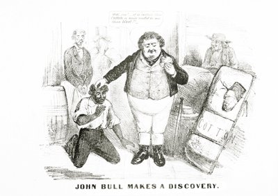 John Bull Faz uma Descoberta (litho) de American School
