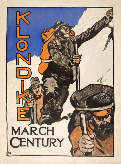"Klondike" da Century Magazine, março de 1898, de American School
