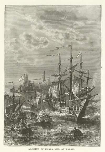 Desembarque de Henrique VIII em Calais de American School