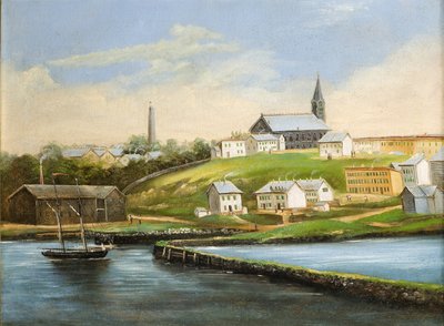 Paisagem de Bunker Hill, depois de 1862 de American School