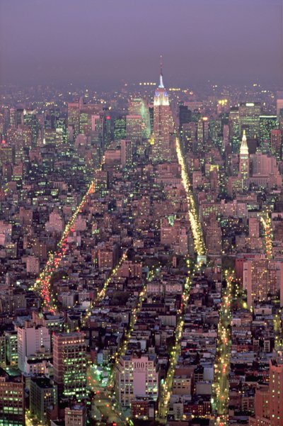 Manhattan à noite de American School