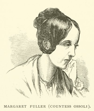 Margaret Fuller, condessa Ossoli, jornalista americana e ativista dos direitos das mulheres (gravura) de American School
