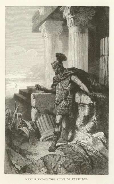 Marius entre as ruínas de Cartago de American School