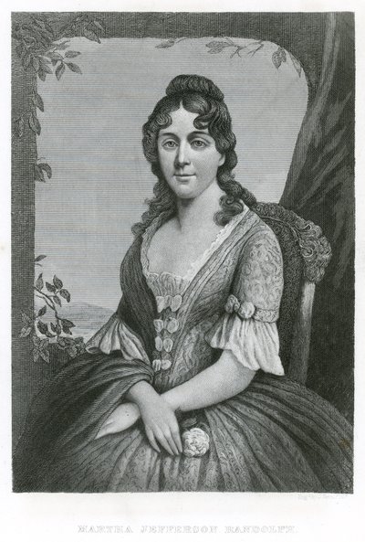 Martha Jefferson Randolph (gravura) de American School