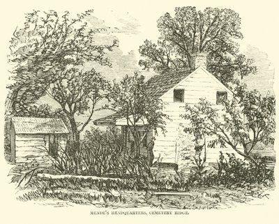 Sede de Meades, Cemetery Ridge, julho de 1863 de American School