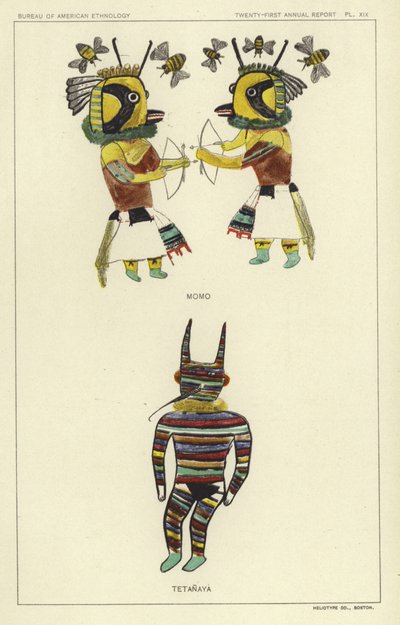 Momo, Tetanaya (litografia a cores) de American School
