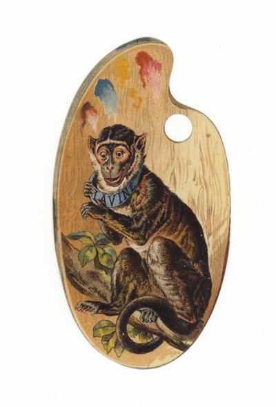 Macaco Na Paleta De Tinta de American School