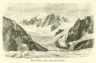 Mont Blanc, visto do Courtil de American School