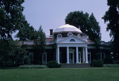 Monticello, desenhado por Thomas Jefferson de American School