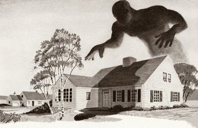 Monstro hipotecário paira sobre uma casa de família de American School