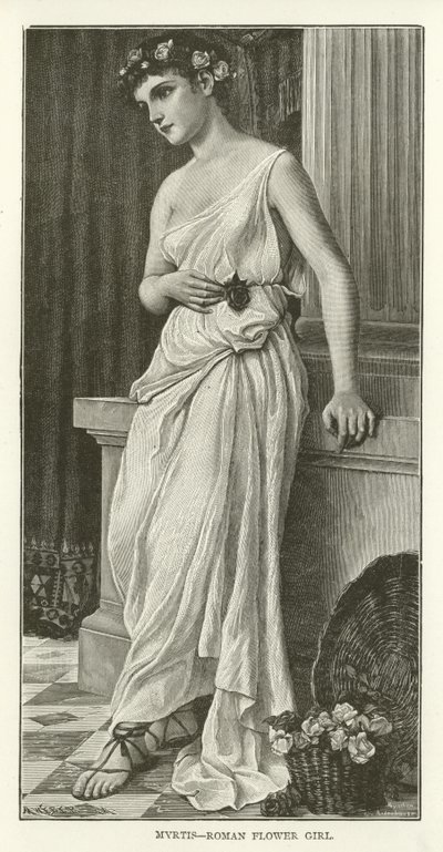 Myrtis, menina de flor romana de American School