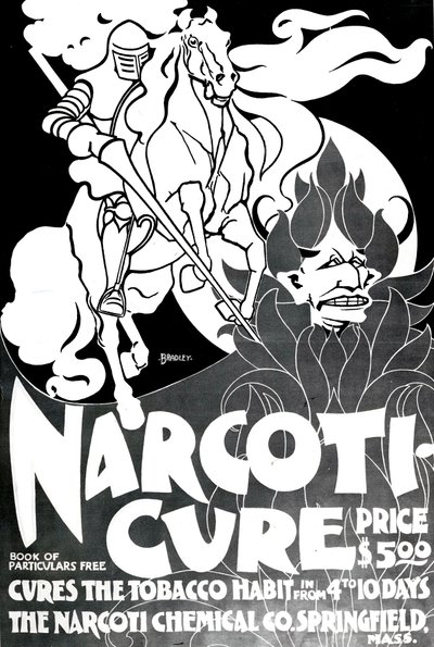 Narcotui-Cure, desenhado por William H. Bradley, 1895 de American School