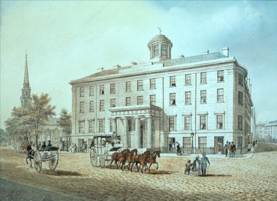 North American Street Scene (wc no vidro) de American School