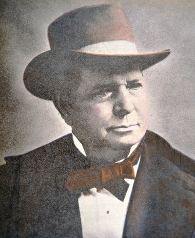 Oliver Fisher Winchester (1810-80) (foto colorida) de American School