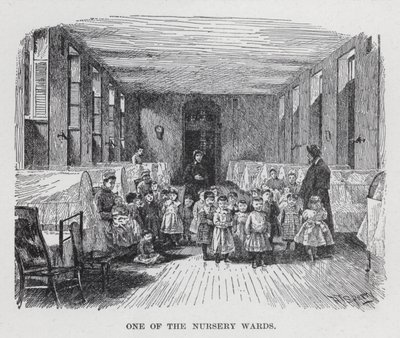 Uma das enfermarias (litho) de American School