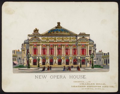 Palais Garnier Opera House, Paris, França (chromolitho) de American School