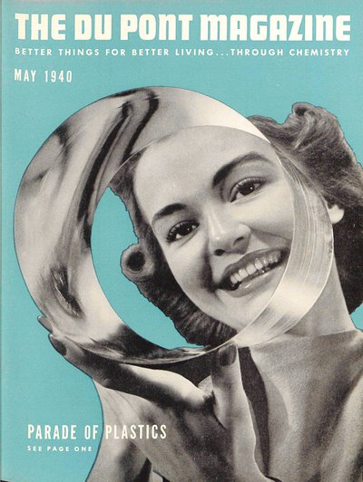 Parade of Plastics, capa da revista DuPont, maio de 1940 de American School