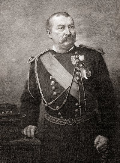 Philip Henry Sheridan, de "The Century Illustrated Monthly Magazine", publicado em 1884 (gravura em madeira) de American School