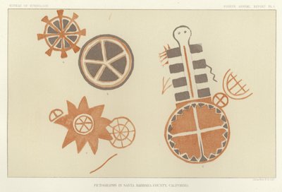 Pictogramas em Condado de Santa Bárbara, Califórnia de American School