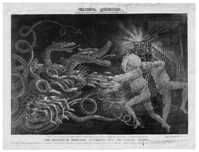 Quixotismo Político, c.1833 de American School