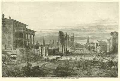 Porção de Charleston exposta ao fogo da frota Federal, agosto de 1863 de American School