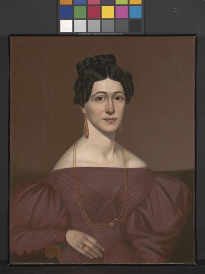 Retrato de Eliza C. Ayres (óleo sobre tela) de American School