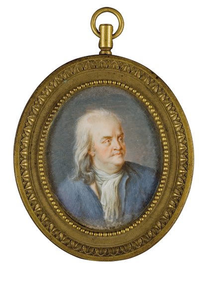 Miniatura do retrato de Benjamin Franklin de American School