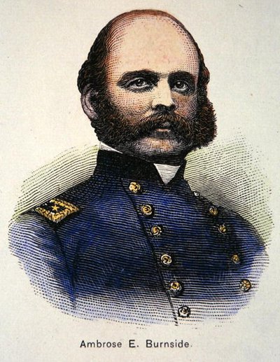 Retrato de Ambrose E. Burnside (cor litho) de American School