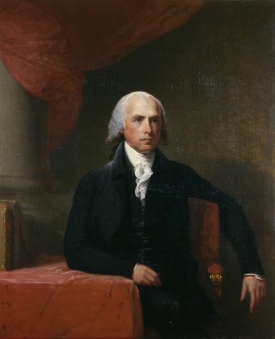Retrato de James Madison de American School