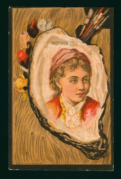 Retrato de uma mãe (cromolito) de American School