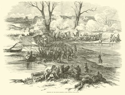 Posição do sexto Missouri após atravessar a baía, em dezembro de 1862 de American School