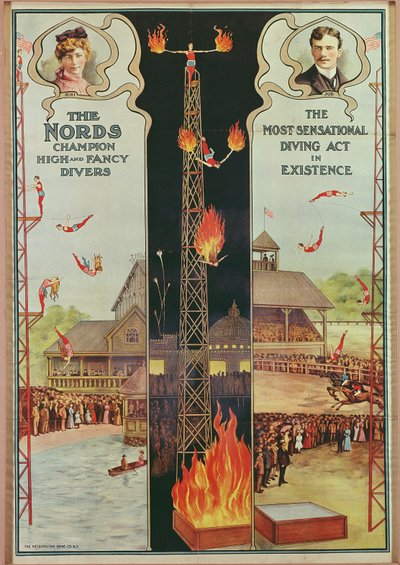 Publicidade de cartazes The Nords - Champion High and Fancy Divers de American School