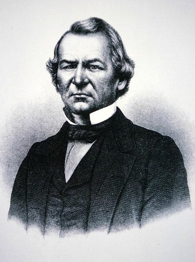 Presidente Andrew Johnson (1808-75) (gravura) de American School