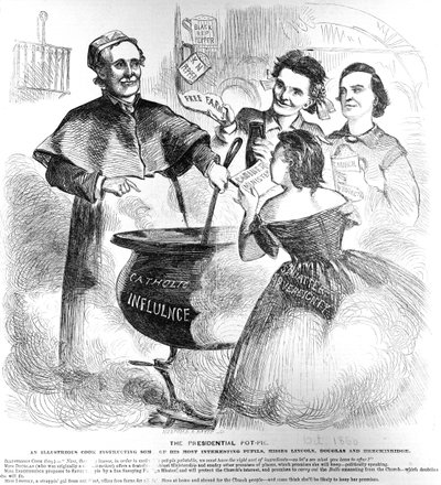 Torta de panela presidencial, de Frank Leslies Orçamento de diversão, 1º de outubro de 1860 de American School