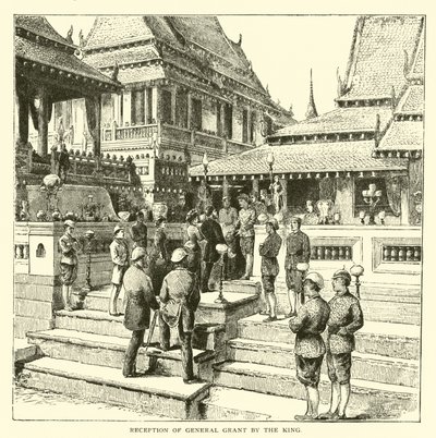 Recepção do general Grant pelo rei de American School