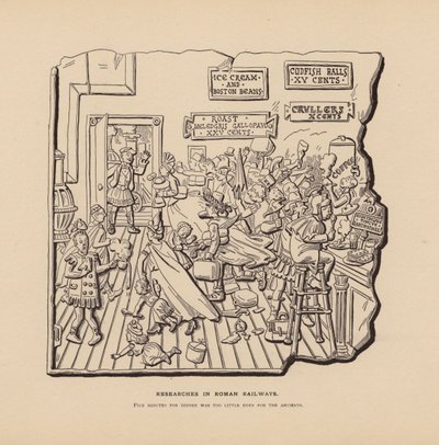 Investigação sobre os caminhos-de-ferro romanos (litografia) de American School