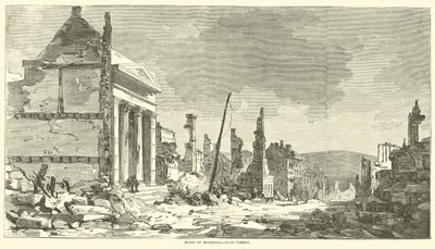 Ruínas de Richmond, Main Street, abril de 1865 de American School