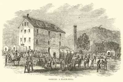 Saqueando um moinho de farinha, julho de 1864 de American School