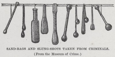 Sacos de Areia e Tiro de Fitas tiradas de Criminosos (litho) de American School