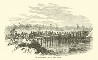 Salvando a ponte sobre o Rio das Pérolas, abril de 1863 de American School