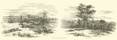 Cenas no campo após a batalha, setembro de 1862 de American School