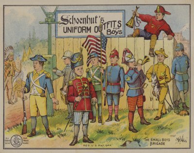 Roupas uniformes Schoenhuts para meninos de American School