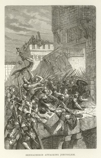 Senaqueribe atacando Jerusalém de American School
