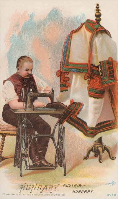Máquina de costura, Hungria, Áustria-Hungria de American School