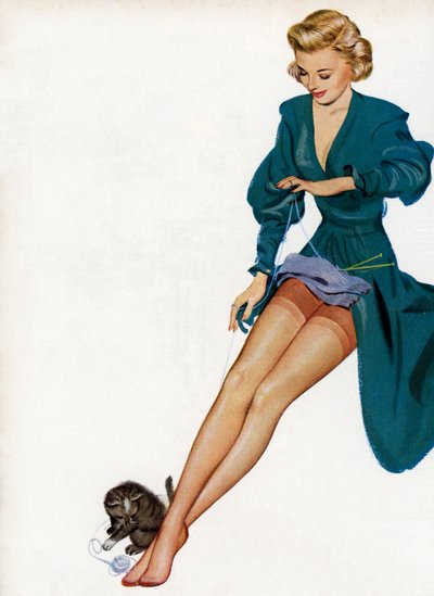 Mulher Sexy Exibindo-se de Seus Nylons de American School