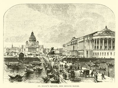 Praça de São Isaac e a Casa do Senado de American School