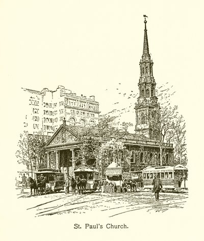 Igreja de St. Pauls, em Nova York de American School