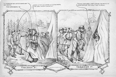 Tableaux 2nd, Tableaux 1st, publicado pela J. Mayer & Co. Lith., Boston, c. 1865 de American School