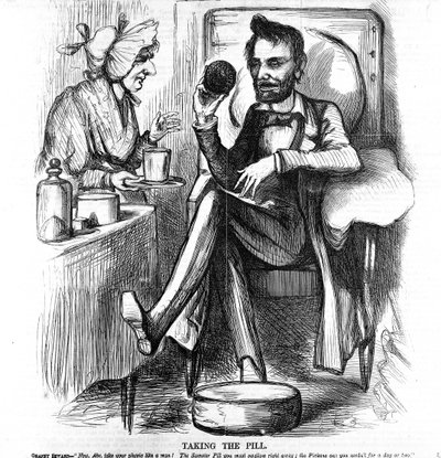 Tomando a pílula, dos humores da guerra de American School