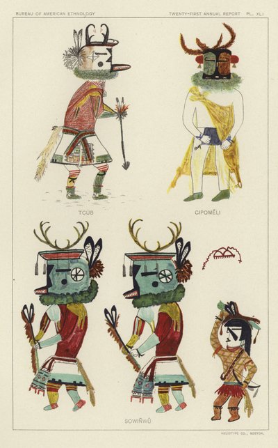 Tcub, Cipomeli, Sowinwu (litografia a cores) de American School